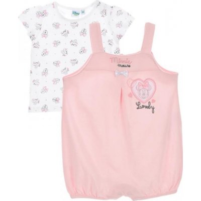 Disney Minnie Mouse dívčí set tričko+overálek růžový – Hledejceny.cz