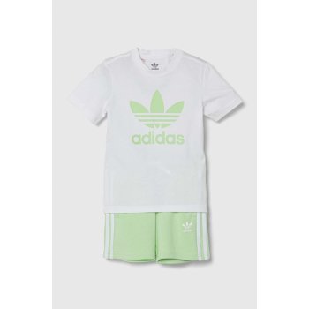 adidas Originals dětská bavlněná souprava IR6935 zelená