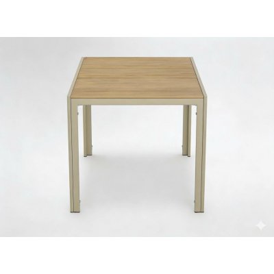 Garden Line Zahradní stůl Devon 80 cm béžový – Sleviste.cz
