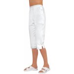 2P SERVIS Kalhoty dámské 3/4 Bocci Capri 100% bavlna bílá – Zboží Mobilmania