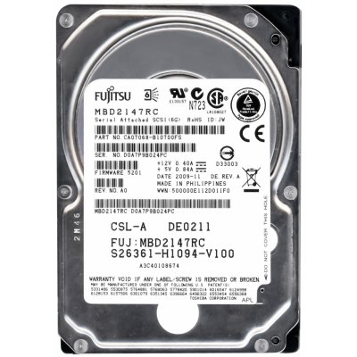 Fujitsu 147 GB 3,5" SAS, S26361-H1094-V100