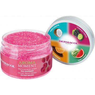 Dermacol Aroma Moment tělový peeling divoká malina 200 g – Sleviste.cz
