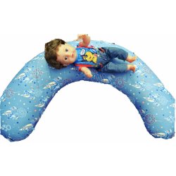 KHC Kojící těhotenský relaxační polštář Miki Obrovský Lapače snů na modré