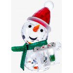 Preciosa Skleněná figurka Sněhulák s dárkem z českého křišťálu Preciosa zlatá – Zbozi.Blesk.cz
