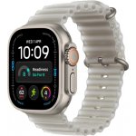 Apple Watch Ultra 4 49mm přírodní titan s průsvitně šedým oceánským řemínkem MJAD4QC/A – Zboží Živě