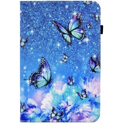 Protemio ART Zaklápěcí obal Huawei MatePad T10/T10S 57142 BLUE BUTTERFLY – Zboží Mobilmania