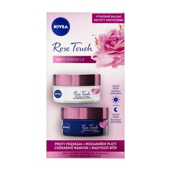 Nivea Rose Touch krém denní 50 ml + noční 50 ml dárková sada