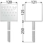 DMX PSS 120 patka sloupku 121x125x120x4,0 – Sleviste.cz