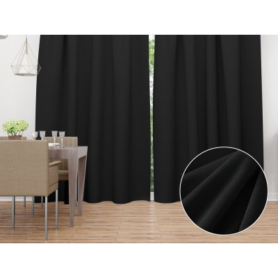 Biante Sametový závěs Velvet Premium SVP-014 Černozelený - šířka 270 cm 270x170 cm – Zboží Mobilmania