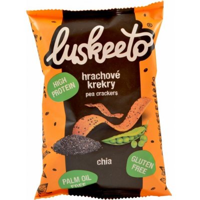 Luskeeto Luštěninové krekry chia 40 g – Sleviste.cz