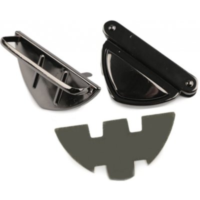 Pro Háčkování Zapínání na kabelku trojúhelník černý nikl – Zboží Mobilmania