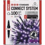 Emos D1AF01 Světelný řetěz Standard LED spojovací vánoční řetěz 10 m venkovní i vnitřní fialová – Zboží Dáma