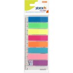 Stick'n 21345 Samolepicí záložky 45x12 mm, fólie, 200 lístků, mix barev – Hledejceny.cz