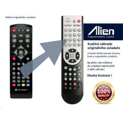 Dálkový ovladač Alien GoGEN DVB 219 T2 DUAL – Zbozi.Blesk.cz