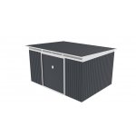 G21 Zahradní domek GRAH 915 - 340 x 269 cm antracitový – Zboží Dáma