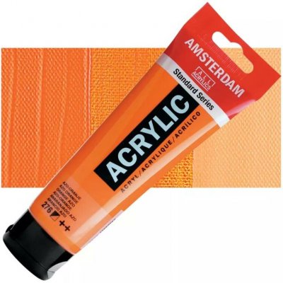 Amsterdam Standard akrylová barva 120 ml 276 Azo Orange – Hledejceny.cz