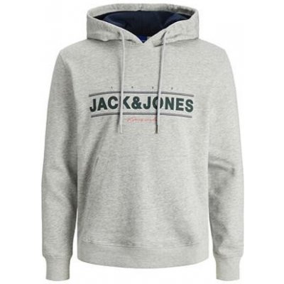Jack&Jones mikina JORFRIDAY Standard Fit 12220537 Light Grey Melange JJ – Zboží Mobilmania