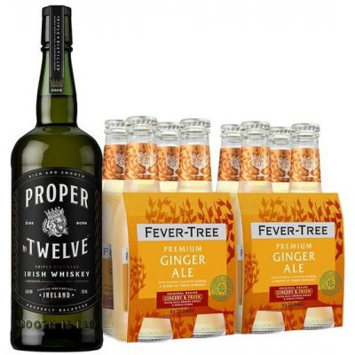 Proper No. Twelve 40% 0,7 l a Fever-Tree Ginger Ale 8 x 0,2 l (set) – Hledejceny.cz