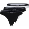 Hugo Boss 3 PACK dámské kalhotky BOSS Brief 50510016120 bílá černá