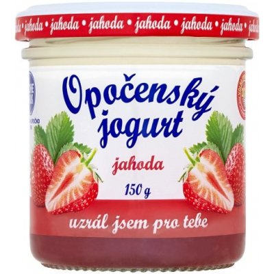 BoheMilk Opočenský jogurt Jahoda 150 g – Zboží Mobilmania