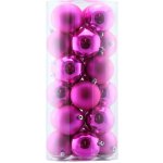 DECOLED Plastové koule prům. 6 cm růžové 12× lesklá 12× matná – Zboží Mobilmania