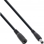 InLine Prodlužovací napájecí kabel se souosým konektorem 5,5 x 2,1mm, černý, 0,5m (26955B) - 19.42.0130 – Zboží Živě