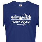 Pánské triko Hory volají musím jít modrá – Hledejceny.cz