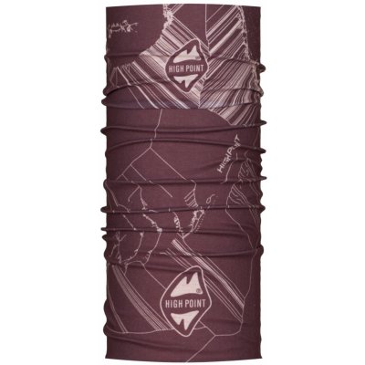 High Point bezešvý multifunkční šátek Tau scarf fig – Zboží Dáma