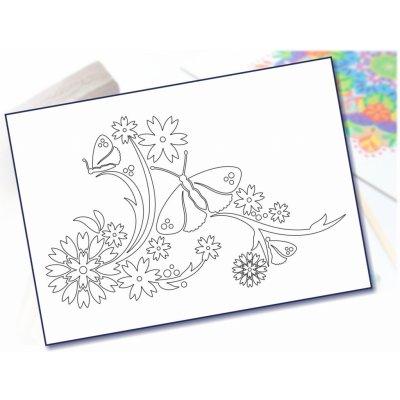 Radost v písku Šablona na pískování motýlci A5 148 x 210 mm – Hledejceny.cz