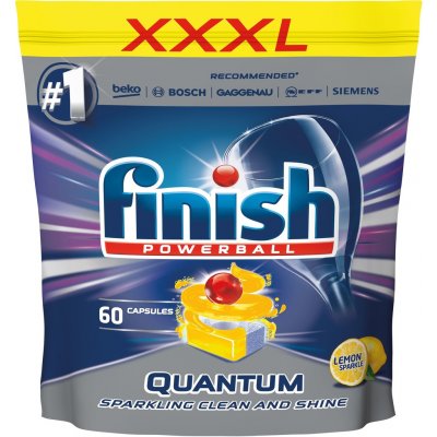 Finish Quantum tablety do myčky nádobí Lemon Sparkle 60 ks