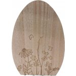 Dřevěné vejce květinový motiv, 20 cm – Hledejceny.cz