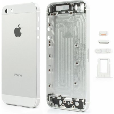 Kryt Apple iPhone 5S Zadní stříbrný – Zboží Mobilmania
