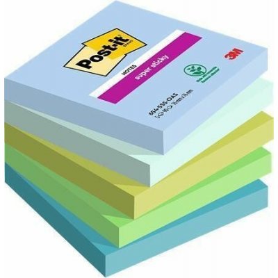 Samolepící bloček "Super Sticky Oasis" mix barev, 76 x 76 mm, 5 x 90 listů, 3M POST IT 710 – Hledejceny.cz