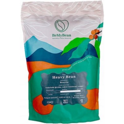 BeMyBean Heavy Bean Brazilské espresso, přírodní zpracování, zrnková 1 kg – Hledejceny.cz