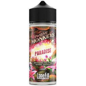 Twelve Monkeys Oasis Paradise Jahoda banán ananas a kokos 20 ml