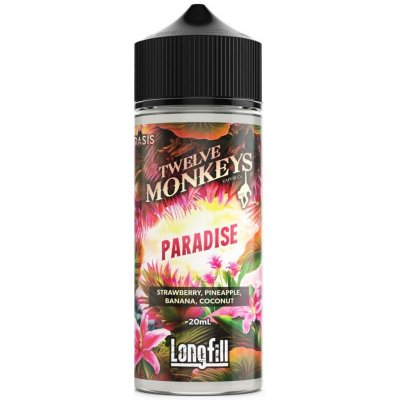 Twelve Monkeys Oasis Paradise Jahoda banán ananas a kokos 20 ml – Zbozi.Blesk.cz