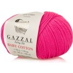 Příze Baby Cotton Gazzal 3461 neon tmavě růžová Výrobce – Hledejceny.cz