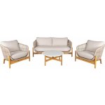 House Nordic TERRACINA stolek, dvě křesla a pohovka, akácie – Zboží Dáma