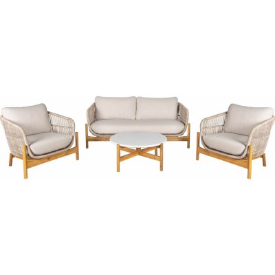 House Nordic TERRACINA stolek, dvě křesla a pohovka, akácie – Zboží Dáma