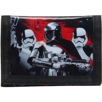 Peněženka rozkládací Star Wars/Hvězdné války: 12,5 cm x 9,5 cm černá polyester [811741036] CurePink