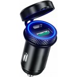 SEFIS Z6 2x USB zásuvka - autonabíječka 30W QC 3.0 USB-A a USB-C Kovová | Zboží Auto