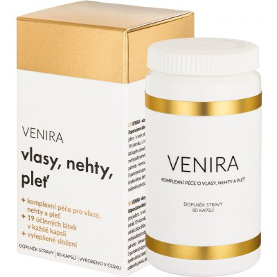 Venira Premium kapsle pro vlasy, nehty a pleť 40denní kúra 80 kapslí