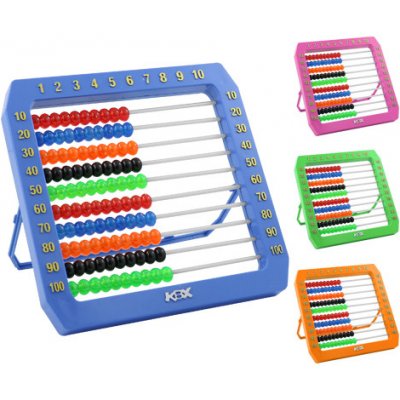 JUNIOR Počítadlo plastové 16x16x11 cm velké mix 4 barev – Sleviste.cz