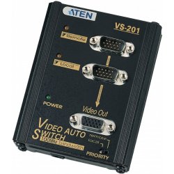 Aten VS-201 VGA přepínač 100 MHz (2 počítače - 1 monitor)