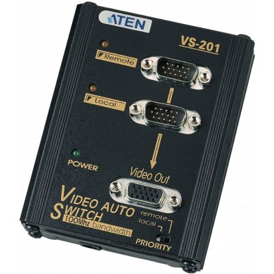 Aten VS-201 VGA přepínač 100 MHz (2 počítače - 1 monitor)