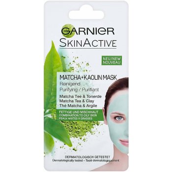 Garnier Skin Active Matcha + Kaolin Mask čistící kaolinová pleťová maska 8  ml od 42 Kč - Heureka.cz