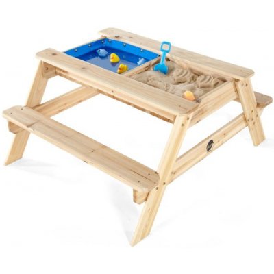 Dudlu dřevěný piknikový stůl 3v1 – Zboží Mobilmania