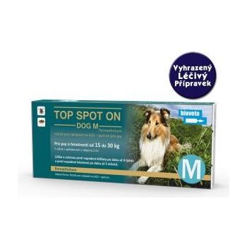 Bioveta Top Spot-on Dog M do 30 kg 1 x 2 ml
