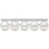 Brož Gaura Pearls Stříbrná perlová brož SK23229BR Bílá