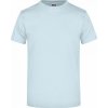 Pánské Tričko James Nicholson pánské základní triko ve vysoké gramáži bez bočních švů modrá světlá